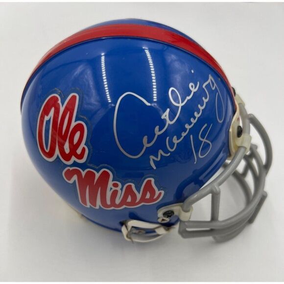 Archie Manning Signed Mini Helmet Ole Miss Rebels Riddell JSA Certified Football - Picture 3 of 11